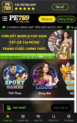 TẢI VỀ – CHƠI MỌI LÚC, MỌI NƠI: TẢI PE789