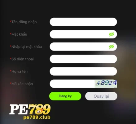 Đăng Ký PE789 – Bắt Đầu Trải Nghiệm Giải Trí Ngay Hôm Nay
